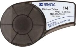 Brady M21-250-595-YL / 139745, vinil szalag, 6.35 mm x 6.40 m (139745)