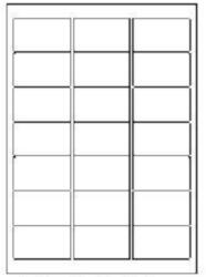 CDRmarket Öntapadós címkék 63, 5 x 38, 1 mm, 21 címke, A4, 100 lap (R0ECO.0410A)