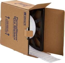Brady LSZH-375-2-WT / 141242, címkék, THT Low Smoke Halogen Free Permasleeve vezetékjelölő hüvelyek, 50, 80 mm x 16, 40 mm (141242)