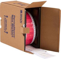 Brady HX-375-150-WT / 117082, PermaSleeve Heatex jelölő hüvelyek, 38.10 mm x 16.40 mm (117082)