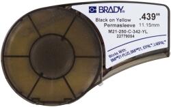 Brady M21-250-C-342-YL / 139752, PermaSleeve hőre zsugorodó poliolefin hüvely, 11, 15 mm x 2, 10 m (139752)