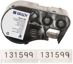 Brady M4-61-483 / 170771, 12.70 mm x 50.80 mm, Poliészter, fekete nyomtatás / fehér alap (170771)