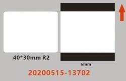Niimbot A2G88318801, 40x30mm, 230 db, átlátszó öntapadós címkék (A2G88318801)