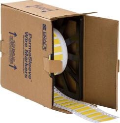 Brady HX-500-2-YL / 117042, PermaSleeve hőre zsugorodó jelölőhüvelyek, 50, 80 mm x 21, 60 mm (117042)