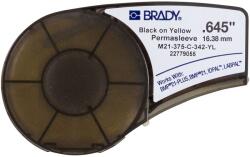 Brady M21-375-C-342-YL / 139753, PermaSleeve hőre zsugorodó poliolefin hüvely, 16, 40 mm x 2, 10 m (139753)