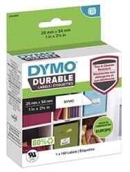 DYMO polipropilén címkék 54 mm x 25 mm, fehér, többfunkciós, 160 db, 2112283 (2112283)