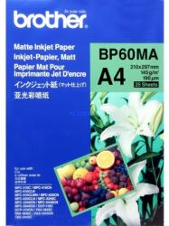 Brother Inkjet Paper Matte BP60MA, 145 g/m2, A4, 25 db, matt, tintasugaras, fehér, fotópapír (BP60MA)