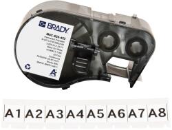 Brady M4C-625-422 / 170733, 15.88 mm x 7.62 m, Poliészter, fekete nyomtatás / fehér háttér (170733)