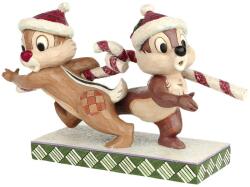 Disney Figurina Disney Tradition Candy Cane Caper Chip N Dale, Sculptata Manual, Artizanala (32347223) Figurina