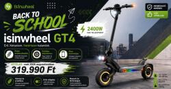 isinwheel GT4 Prémium Elektromos Roller - 52v, 18.2Ah, 2400W, 80 km Hatótáv (8581708494473)