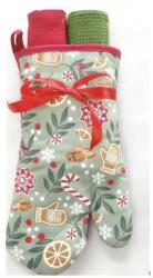 Heinner Set Manusa Bucatarie Heinner HR-3KS-XMASG | 3 Piese, Craciun, Green (HR-3KS-XMASG)