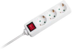 V-TAC Prelungitor 3 Cai Cu Intrerupator 1.5m( 3g1.5mm2) Alb (sku-8762)
