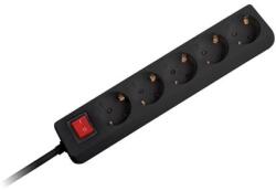 Platinet Prelungitor Omega OL5G15 | 5 Prize, 1.5m, Intrerupator, 3x1.5mm (OL5G15)