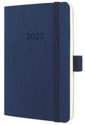 Sigel Agendă, format A6, săptămânală, 2027, copertă moale, SIGEL „Conceptum, albastru închis (C2733)