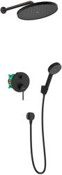 Hansgrohe Zesis S set de duș ascuns cu duș de ploaie negru 88002342 (88002342)