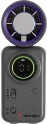 Verbatim Cool n Go Ice Touch Mini ventilátor szürke/lila 32347 (32347)