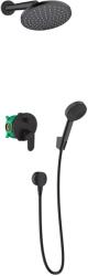 Hansgrohe Vernis Blend set de duș ascuns cu duș de ploaie negru 88002339 (88002339)