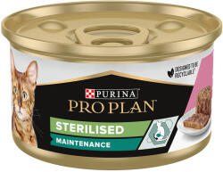 PRO PLAN 120x85g PURINA PRO PLAN Sterilised Maintenance tonhal & lazac nedves macskatáp 96+24 ingyen