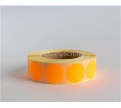  Etikett címke, 20mm, körcímke tekercses, 1000 címke/tekercs fluo narancs (EGYEB_67708) (EGYEB_67708)