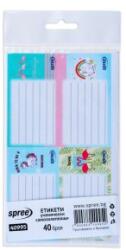 KOH-I-NOOR Etichete pentru Caiete, Diverse Culori, 10 Coli x 4 Bucati (KH-SP40995)