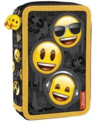 KOH-I-NOOR Penar Dublu, Emoticons, Multicolor, 13 x 20 x 5 cm, cu Fermoar (KH-U2518) Penar