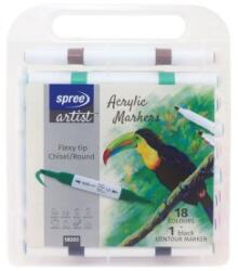 KOH-I-NOOR Marker, 2 Capete, Diverse Culori, Acrilic, Plastic (KH-SP58203)