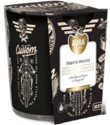 LCA Lumanare Parfumata, in Pahar Imprimat, Men's Word (LCA-SN72S-64)