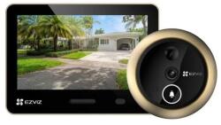 EZVIZ Vizor cu sonerie usa si monitor EZVIZ EP4 CS-EP4 (8MP) Golden, 4K 8MP, 5.5 ", Wi-Fi, recunoastere faciala, PIR, audio, IP54 (Auriu) (CS-EP4-R100-1M8WPF-GD(EU-STD))