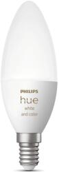 Philips Bec LED RGB inteligent Philips Hue B39, Bluetooth, Zigbee, E14, 5.3W (25W), 470 lm, lumina alba si color