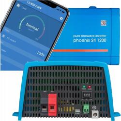 Victron Energy Inverter Phoenix 24/1200 VE. Direct Schuko 1200 W 24 V/DC - 230 V/AC (PIN242120200)