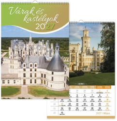 PD Calendar Naptár fali pd Várak kastélyok 30x42 cm 2027