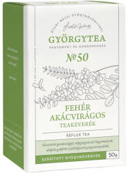 Györgytea Teakeverék GYÖRGYTEA Fehér akácvirágos 50 g (GYT2431) - papir-bolt