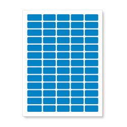 CDRmarket Etichete autoadezive 38 x 21, 2 mm, 65 etichete, A4, 20 coli, albastre (R0ECO.0102BLUE)
