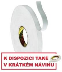 3M 9508W Bandă dublu adezivă din spumă pentru montaj, albă 19 mm x 66 m (7000096248)