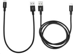 Verbatim cablu Micro B USB Cable Sync & Charge 100cm (Negru) + Verbatim cablu Micro B USB Cable Sync & Charge 30cm (Negru) (48875)