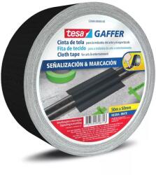 tesa 53949 Matt Gaffer Tape, bandă textilă mată neagră, 50 mm x 50 m (53949-00000-02)