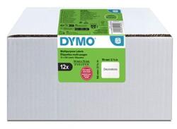 DYMO 2234185, 70mm x 54mm, pentru dischete, albe, etichete originale din hârtie, 12 x 320 buc (2234185)