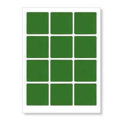 CDRmarket Etichete autoadezive 60 x 60 mm, 12 etichete, A4, 20 de coli, verzi (R0ECO.6060GREEN)