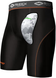 Shock Doctor Pantali scurți de compresie cu suspensor (jockstrap) AirCore Cup Black Senior XXL