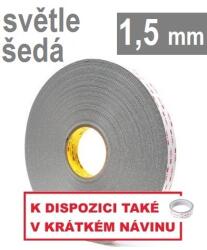 3M VHB 4956-P, gr. , 1, 5 mm; bandă acrilică dublu adezivă foarte puternică, gri deschis, 19 mm x 33 m (7000072504)