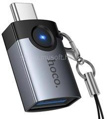 hoco. UA46C adapter Type-C - USB aljzat, OTG, SÖTÉTSZÜRKE (HOCO_UA46C) (HOCO_UA46C)
