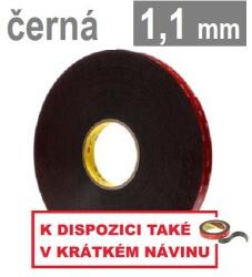 3M VHB 5952-F, grosime 1, 1 mm; bandă acrilică neagră, dublu adezivă, cu lipire foarte puternică 25 mm x 33 m (7100211834)