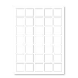 CDRmarket Etichete autoadezive 30 x 30 mm, 54 etichete, A4, 100 coli (R0ECO.3030)