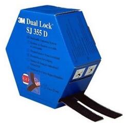 3M Dual-Lock Mini Pack SJ355D CF, negru, lățime 25 mm, 2 x 5 m în cutie (7100297488)