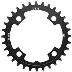 Sunrace CRMX első lánckerék 30T, 4x96 mm (szimmetrikus), 1x10-12s, narrow-wide, alumínium, fekete