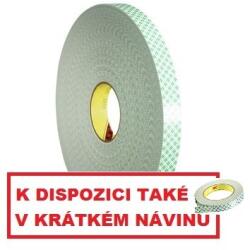 3M 4032 Bandă adezivă dublu-față din spumă, albă, grosime 0, 8 mm 25 mm x 66 m (7000116021)