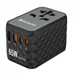 Verbatim Adaptor universal de călătorie încărcător UTA-05 GaN III, 65W (32120)