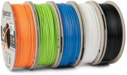 Spectrum 80747 filament 3D, PLA Premium, 1, 75 mm, 5x250 g, Alb, Negru, Portocaliu, Albastru, Verde (Mix Polar white, Deep black, Lion orange, Pacific Blue, Lime green) (80747)