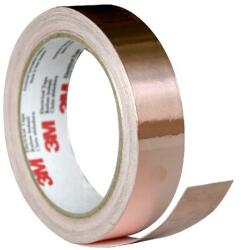 3M 1181 Bandă adezivă conductoare din cupru, grosime 0, 066 mm 19 mm x 16, 5 m (80-0002-0823-3)