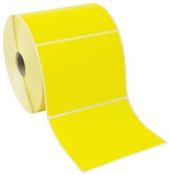 CDRmarket Etichete autoadezive 100x150 mm, 350 buc. , galbene din hârtie pentru TTR, rolă (T100x150/0350/ŻÓŁTE)